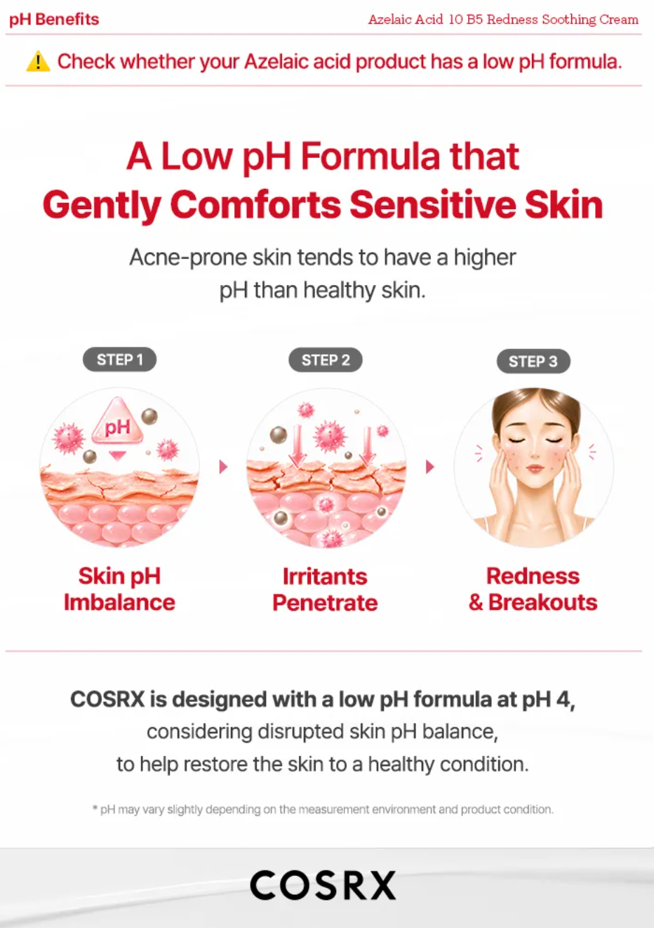 COSRX - Azelaic Acid 10% B5 Redness Soothing Cream