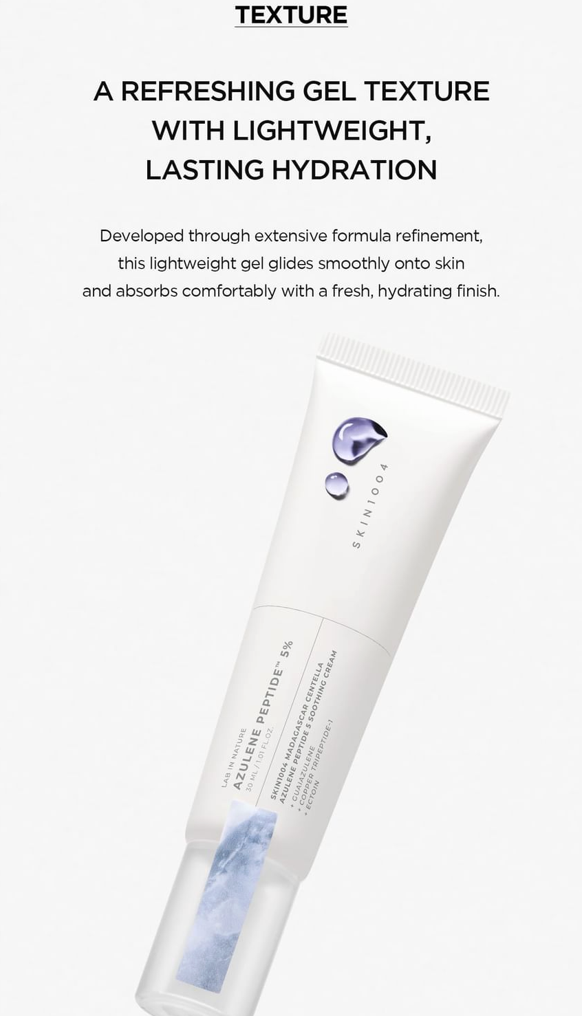 SKIN1004 - Lab in Nature Madagascar Centella Azulene Peptide 5 Soothing Cream 30ml (coming soon)