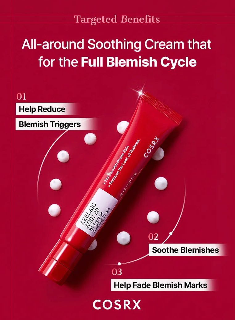 COSRX - Azelaic Acid 20 B5 Redness Soothing Cream (coming soon)