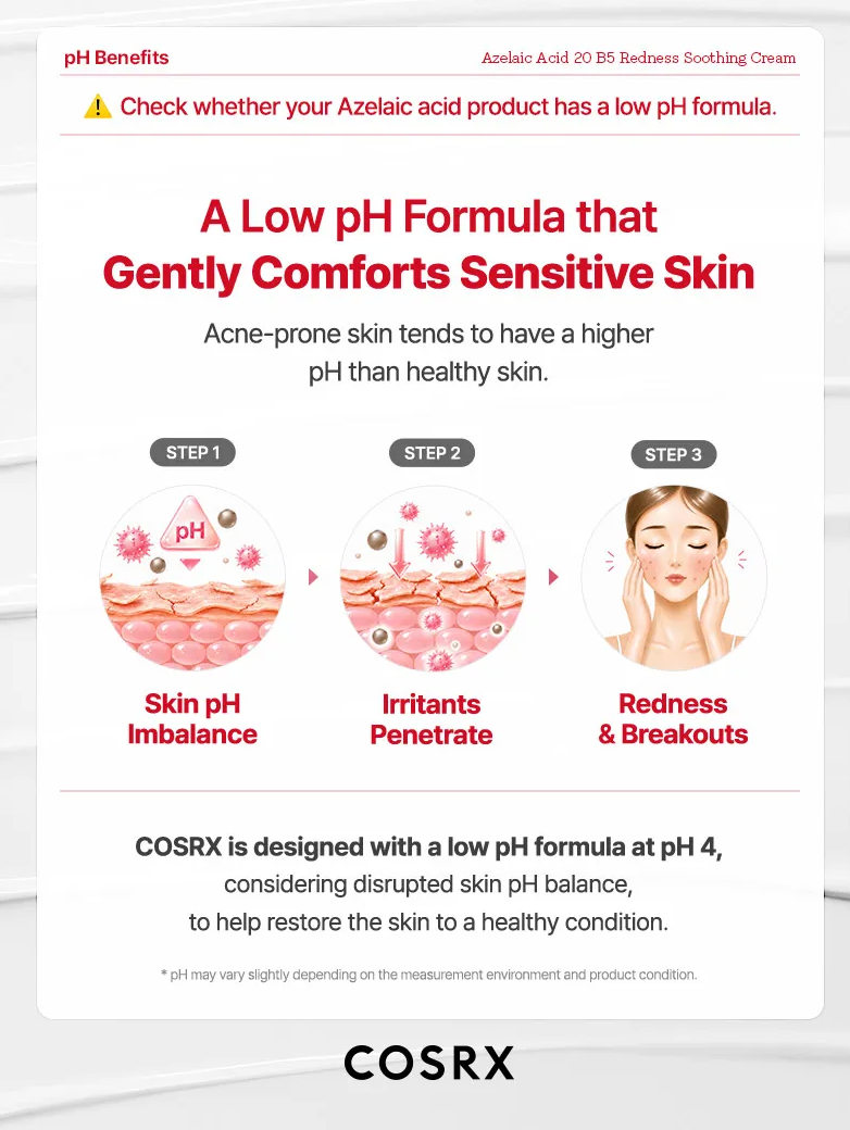 COSRX - Azelaic Acid 20 B5 Redness Soothing Cream (coming soon)