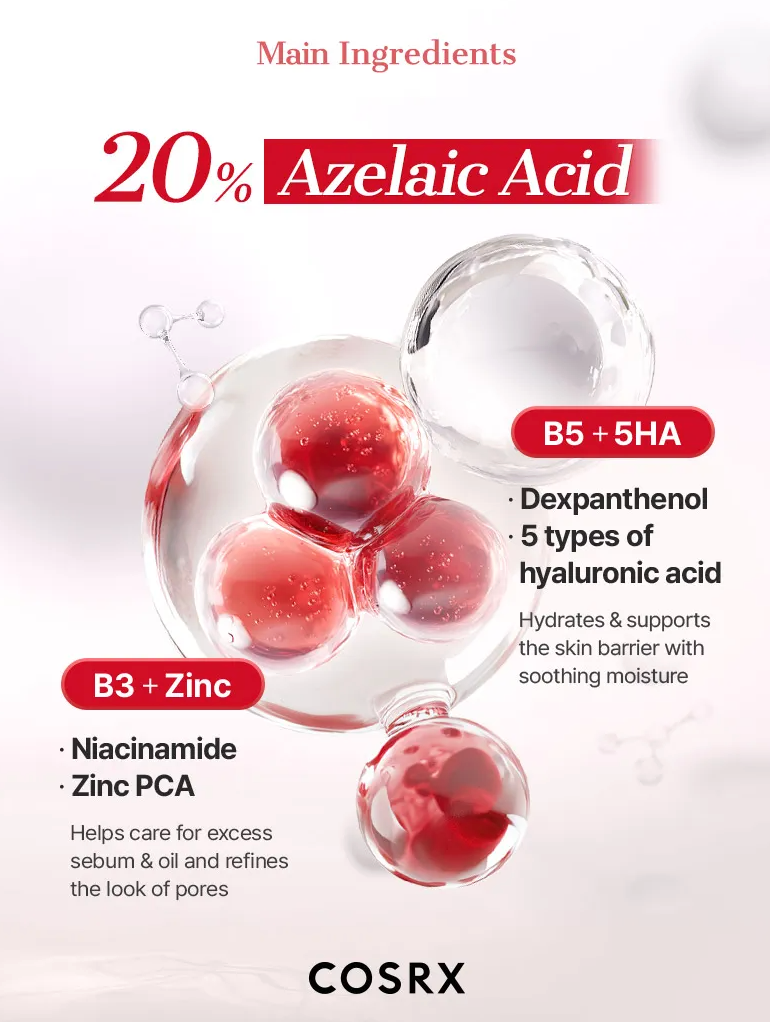COSRX - Azelaic Acid 20 B5 Redness Soothing Cream (coming soon)