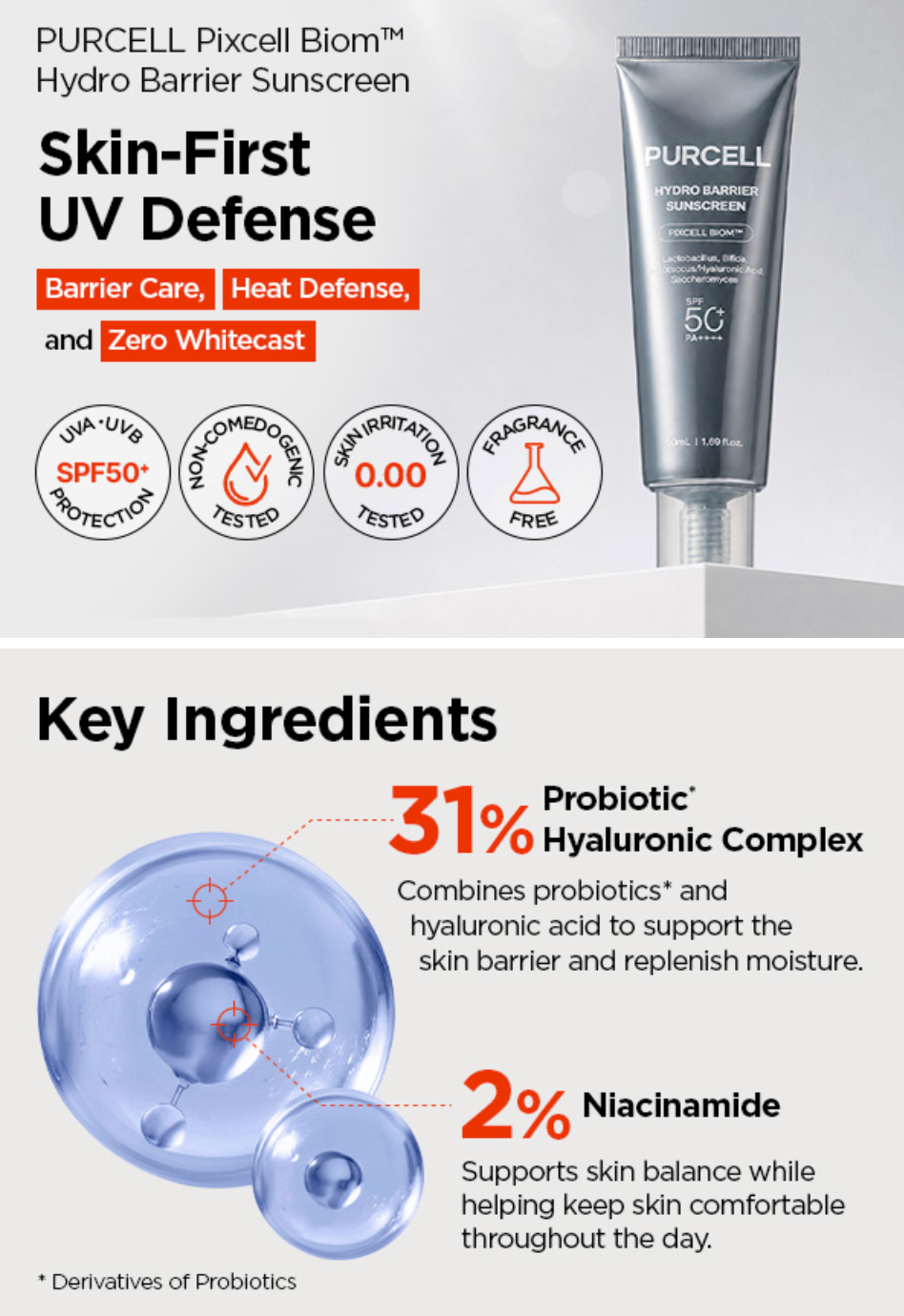 Purcell - Pixcell Biom Hydro Barrier Sunscreen 50ml