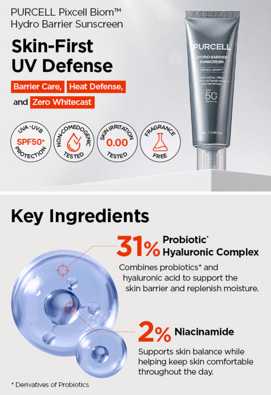 Purcell - Pixcell Biom Hydro Barrier Sunscreen 50ml