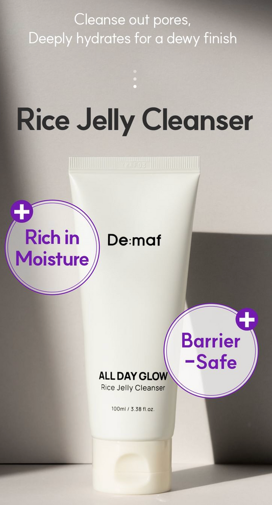 De:maf - All Day Glow Rice Jelly Cleanser 30ml Mini