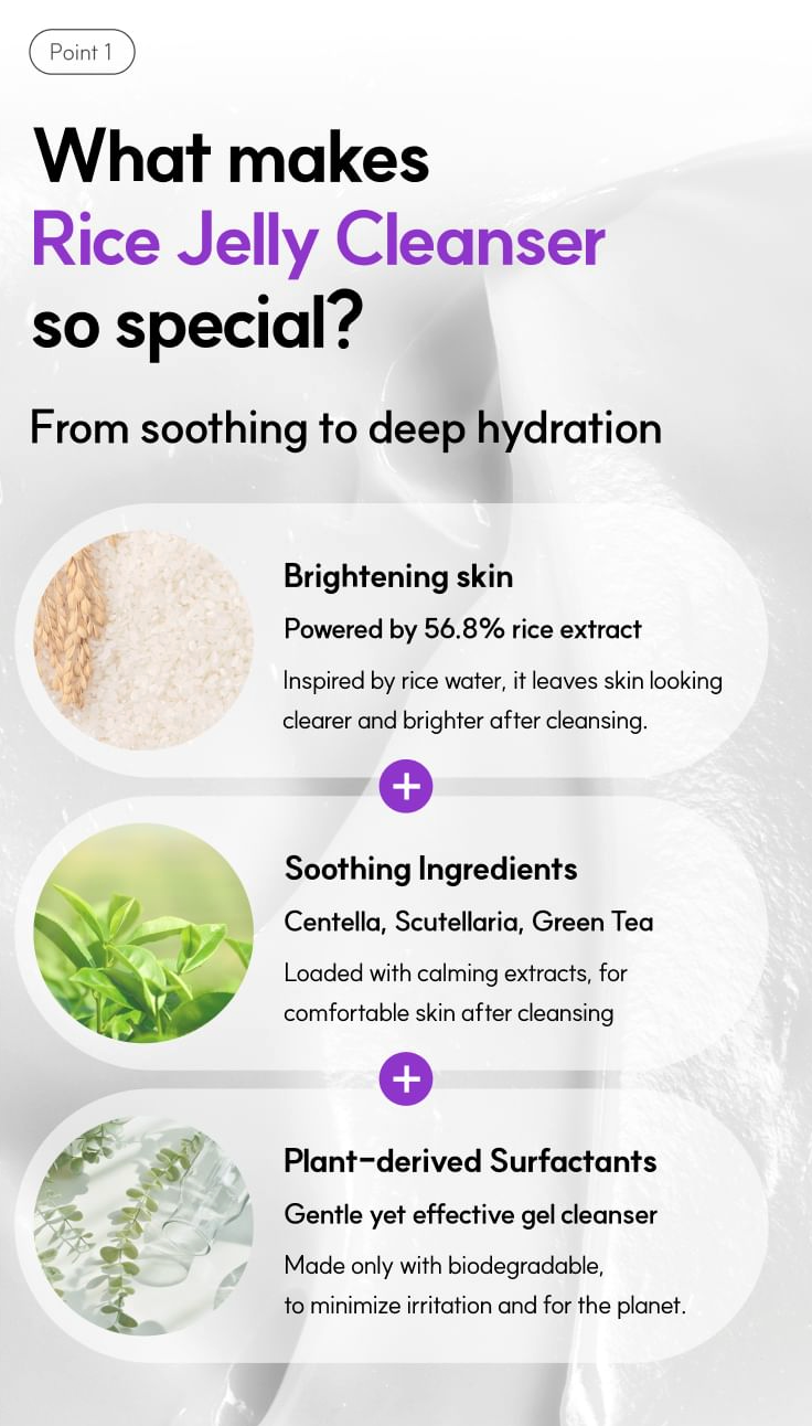 De:maf - All Day Glow Rice Jelly Cleanser 30ml Mini