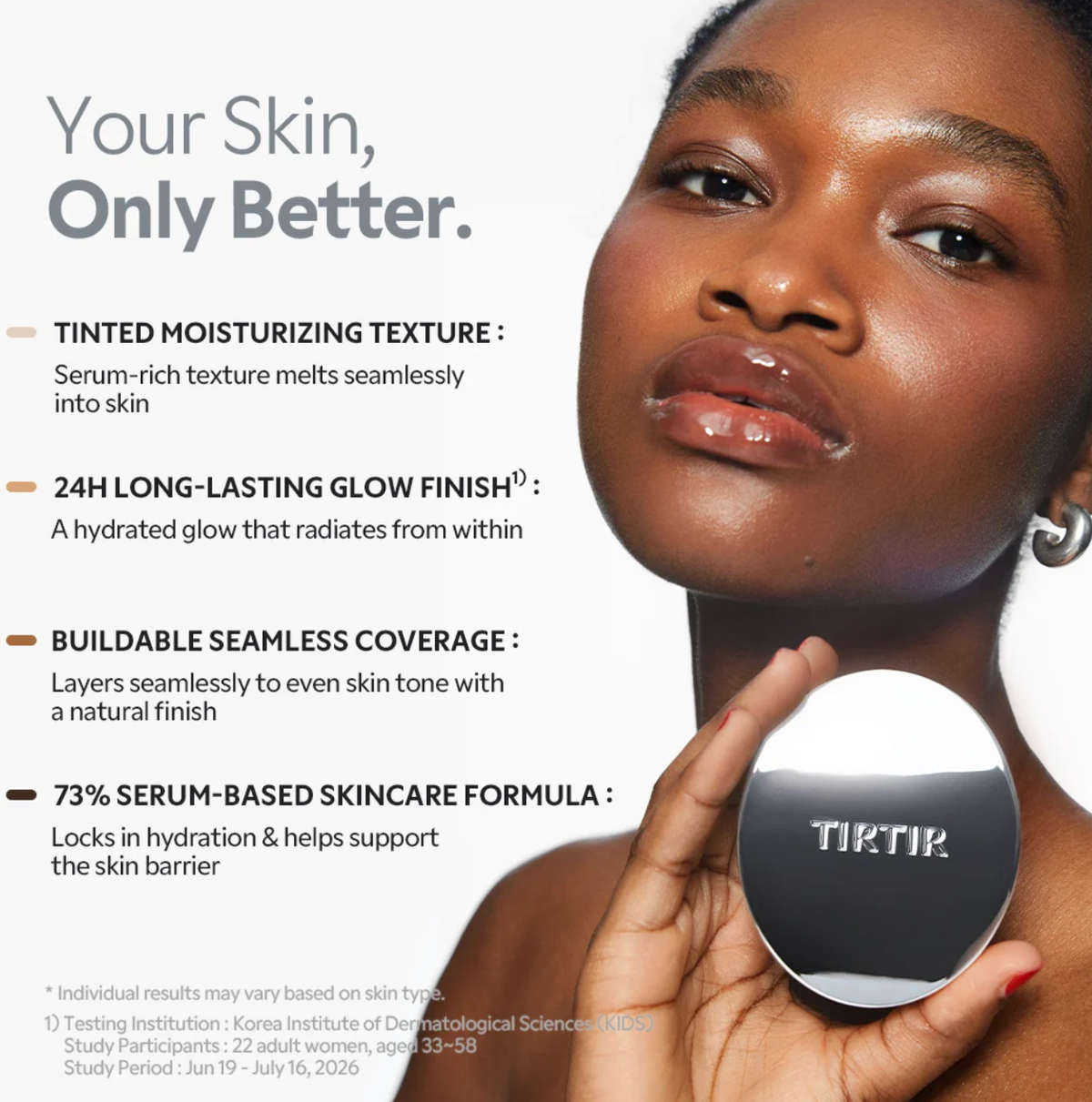 TIRTIR - Tinted Skin Glow Cushion  21N IVORY
