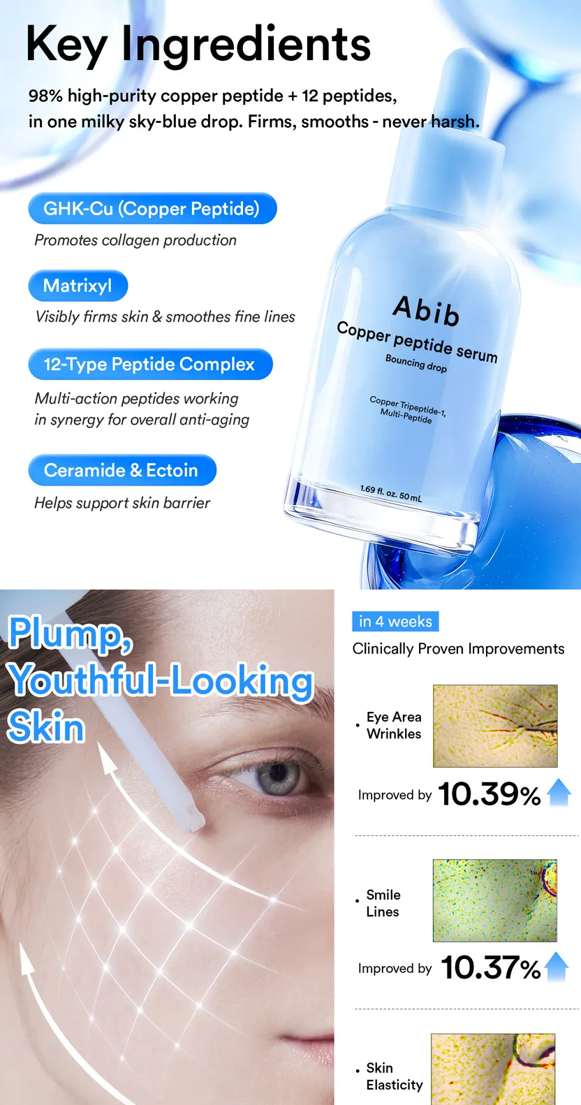 Abib - Copper Peptide Serum Bouncing Drop 50ml (coming soon)