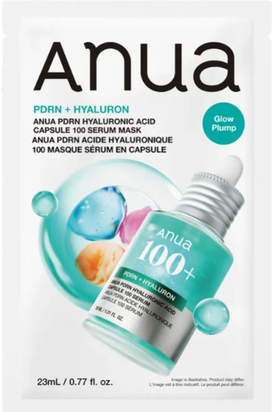 ANUA - PDRN + Hyaluron - PDRN Hyaluronic acid capsule 100 serum mask 23ml 1ea