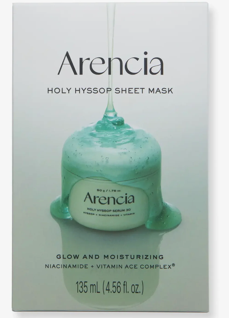 Arencia Holy Hyssop Sheet Mask 1ea