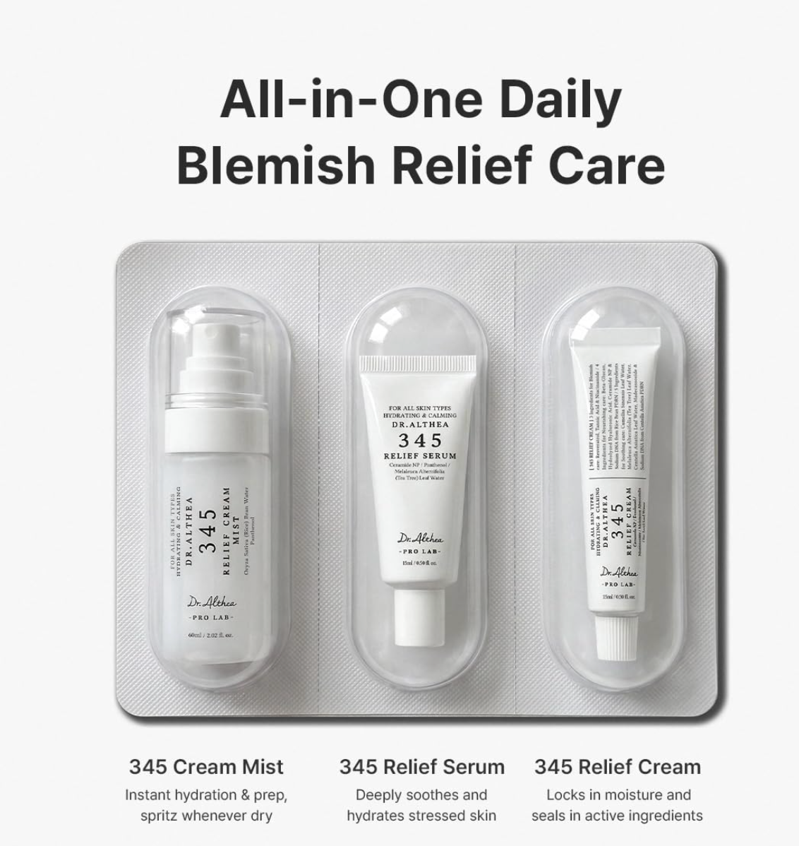 Dr.Althea - 345 Travel Kit (Set of 3)