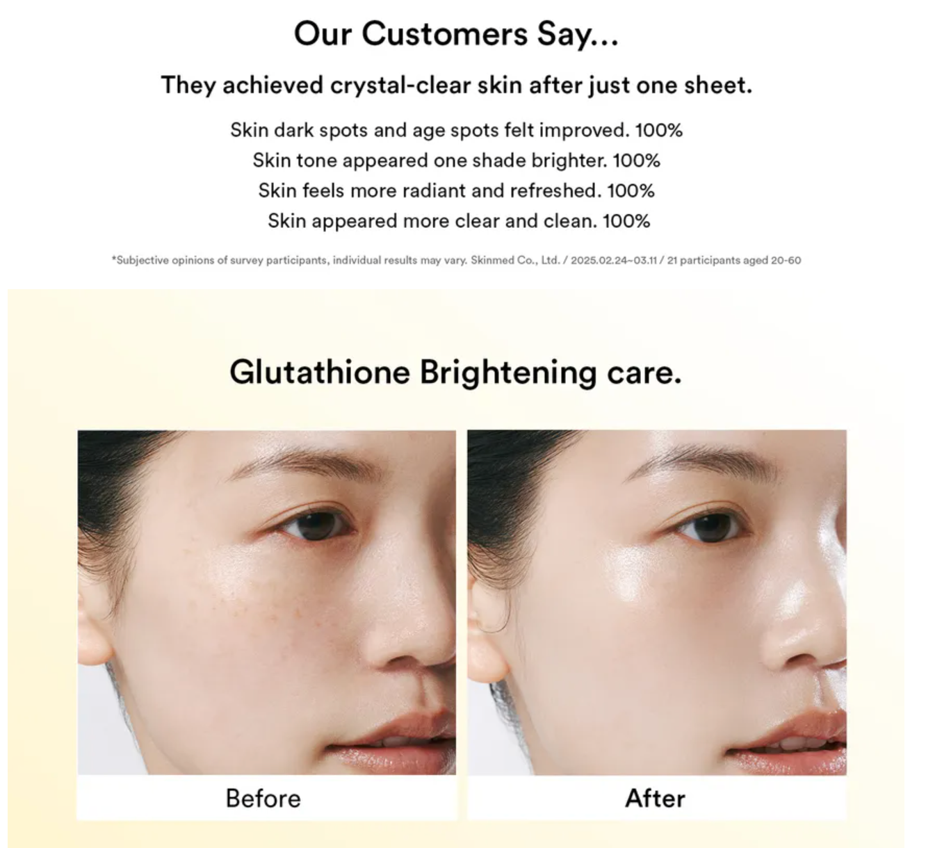 Abib - Glow Gollagen Mask  Glutathione Film 1ea