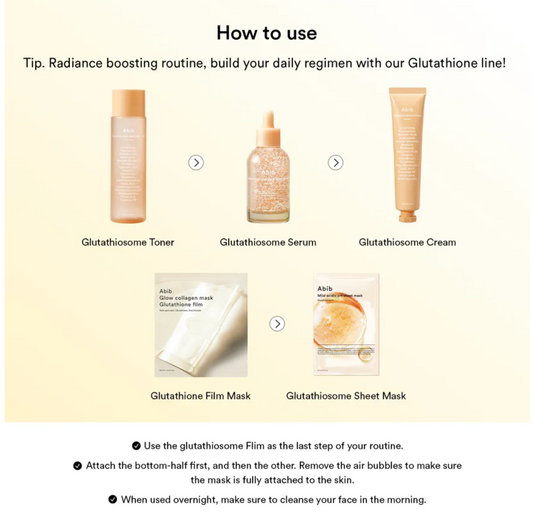 Abib - Glow Gollagen Mask  Glutathione Film 1ea