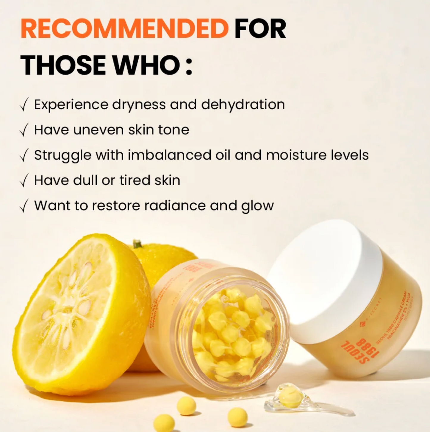 [KSECRET] Capsule Cream : Niacinamide 5% + Yuja 50ml