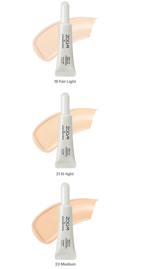 DAISO ZOOM BY JUNG SAEM MOOL Dewy Fit Spatula Foundation 25ml  - Supports a hydrated-looking radiance (Dewy Fit concept).