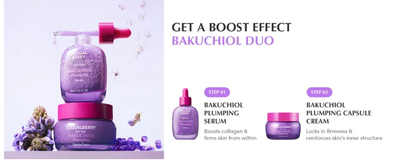 Eqqualberry Bakuchiol Plumping Capsule Cream 50ml