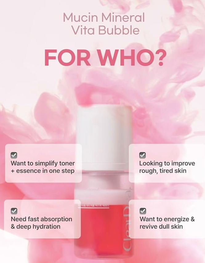 ClearDea - Mucin Mineral Vita Bubble First Essence 60ml